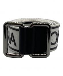 DOLCE & GABBANA（ドルチェ＆ガッバーナ）の古着「ロゴベルト」｜ブラック×ホワイト