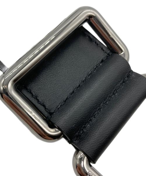 DOLCE & GABBANA（ドルチェ＆ガッバーナ）DOLCE & GABBANA (ドルチェ＆ガッバーナ) ロゴベルト ブラック×ホワイトの古着・服飾アイテム