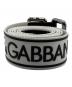 DOLCE & GABBANA (ドルチェ＆ガッバーナ) ロゴベルト ブラック×ホワイト：7000円