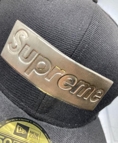 SUPREME（シュプリーム）Supreme (シュプリーム) New Era (ニューエラ) 15FW METALLIC BOX LOGOキャップ ブラックの古着・服飾アイテム