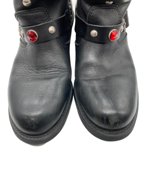 JUNYA WATANABE MAN（ジュンヤワタナベマン）JUNYA WATANABE MAN (ジュンヤワタナベマン) 02AW スタッズエンジニアブーツ ブラック サイズ:Ｌの古着・服飾アイテム