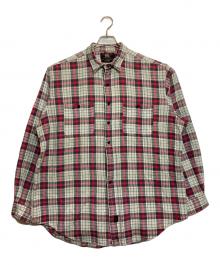 RRL（ダブルアールエル）の古着「三ツ星タグチェックシャツ」｜レッド×スカイブルー