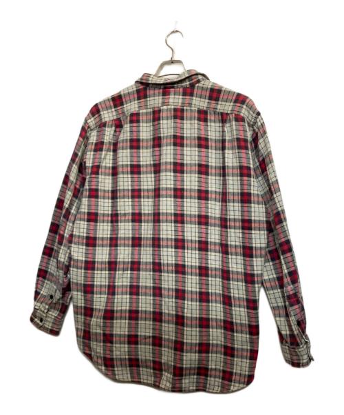RRL（ダブルアールエル）RRL (ダブルアールエル) 三ツ星タグチェックシャツ レッド×スカイブルー サイズ:XLの古着・服飾アイテム