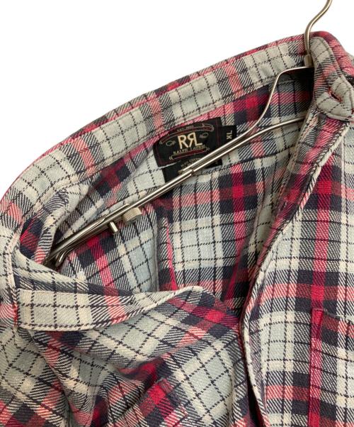 RRL（ダブルアールエル）RRL (ダブルアールエル) 三ツ星タグチェックシャツ レッド×スカイブルー サイズ:XLの古着・服飾アイテム