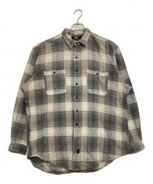 RRL（ダブルアールエル）の古着「三ツ星タグチェックシャツ」｜アイボリー×グレー