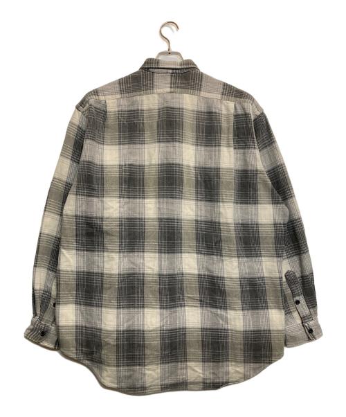 RRL（ダブルアールエル）RRL (ダブルアールエル) 三ツ星タグチェックシャツ アイボリー×グレー サイズ:XLの古着・服飾アイテム