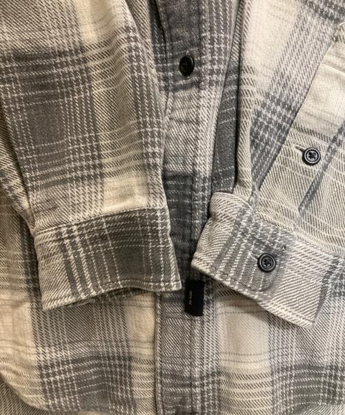 RRL（ダブルアールエル）RRL (ダブルアールエル) 三ツ星タグチェックシャツ アイボリー×グレー サイズ:XLの古着・服飾アイテム