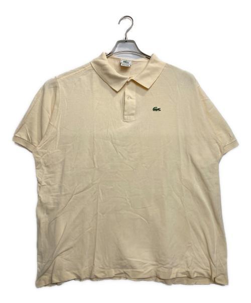 LACOSTE（ラコステ）LACOSTE (ラコステ) 半袖ワンポイントポロシャツ アイボリー サイズ:9の古着・服飾アイテム