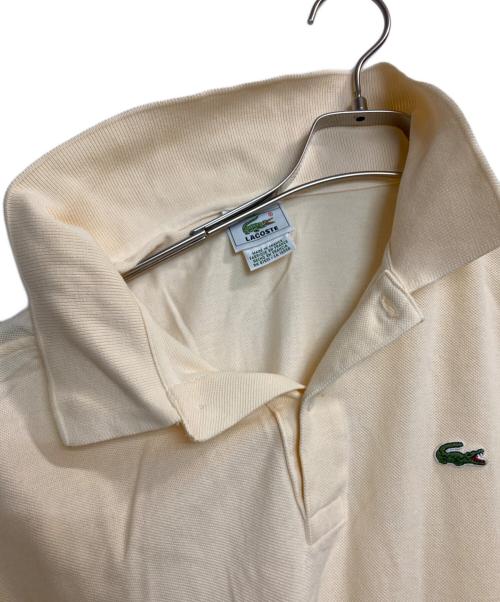 LACOSTE（ラコステ）LACOSTE (ラコステ) 半袖ワンポイントポロシャツ アイボリー サイズ:9の古着・服飾アイテム