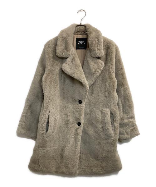 ZARA（ザラ）ZARA (ザラ) ボアコート ベージュ サイズ:Mの古着・服飾アイテム