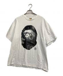 A BATHING APE（ア ベイシング エイプ）の古着「25SS Think 1st Anniv Photo Ape Head Tee/シンク ファースト アニバーサリー フォト エイプ ヘッド Tシャツ」｜ホワイト