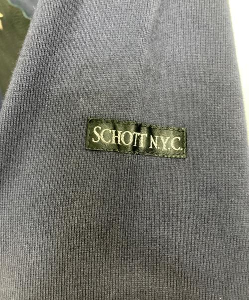 SCHOTT BROS.（ショット）SCHOTT BROS. (ショット) レザーポケットカットソー ネイビー サイズ:Ｍの古着・服飾アイテム