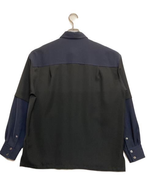 UNITED TOKYO（ユナイテッドトーキョー）UNITED TOKYO (ユナイテッドトーキョー) レイヤードフィールドシャツ ブラック×ネイビー サイズ:1の古着・服飾アイテム