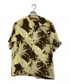 Sun Surfサンサーフ）の古着「RAYON HAWAIIAN SHIRT “ISLAND PINEAPPLE”」｜イエロー×ブラウン