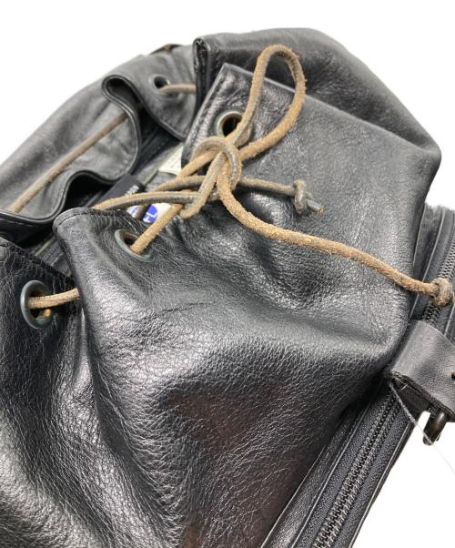 PORTER（ポーター）PORTER (ポーター) CORTINA RUCKSACK / コルチナレザーリュックサック ブラックの古着・服飾アイテム