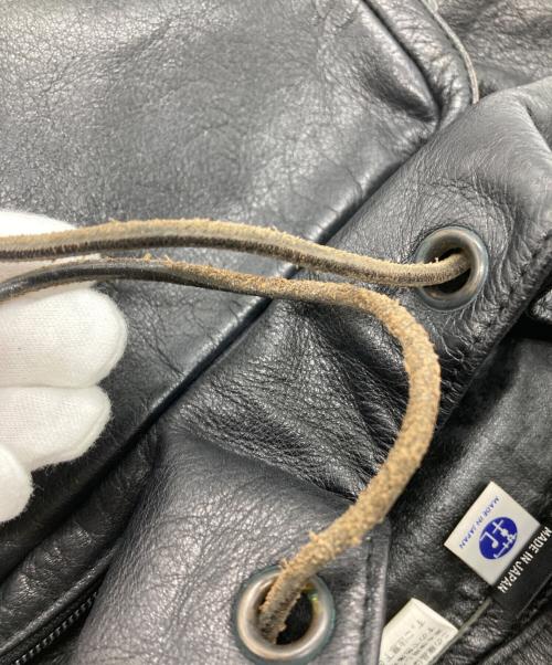 PORTER（ポーター）PORTER (ポーター) CORTINA RUCKSACK / コルチナレザーリュックサック ブラックの古着・服飾アイテム