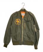 AVIREXアヴィレックス）の古着「TYPE L-2Bコットン フライトジャケット」｜カーキ