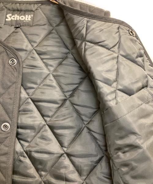 Schott（ショット）Schott (ショット) QUILTING WORK VEST / /キルティング ワークベスト ブラック サイズ:Ｌの古着・服飾アイテム