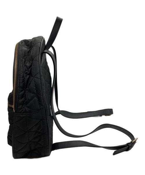 Kate Spade（ケイトスペード）Kate Spade (ケイトスペード) ナイロンキルティングリュック ブラックの古着・服飾アイテム