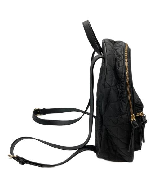 Kate Spade（ケイトスペード）Kate Spade (ケイトスペード) ナイロンキルティングリュック ブラックの古着・服飾アイテム