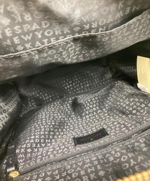 Kate Spade（ケイトスペード）Kate Spade (ケイトスペード) ナイロンキルティングリュック ブラックの古着・服飾アイテム