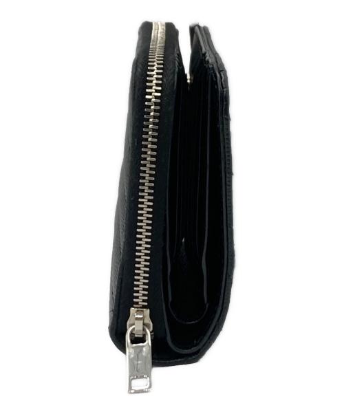 Saint Laurent Paris（サンローランパリ）Saint Laurent Paris (サンローランパリ) カサンドラロゴコンパクトキャビアスキンウォレット ブラックの古着・服飾アイテム