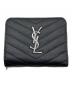 Saint Laurent Paris（サンローランパリ）の古着「カサンドラロゴコンパクトキャビアスキンウォレット」｜ブラック