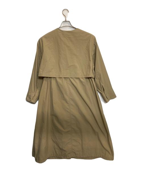 uncrave（アンクレイヴ）uncrave (アンクレイヴ) ドロストナイロンノーカラーコート ベージュ サイズ:1の古着・服飾アイテム