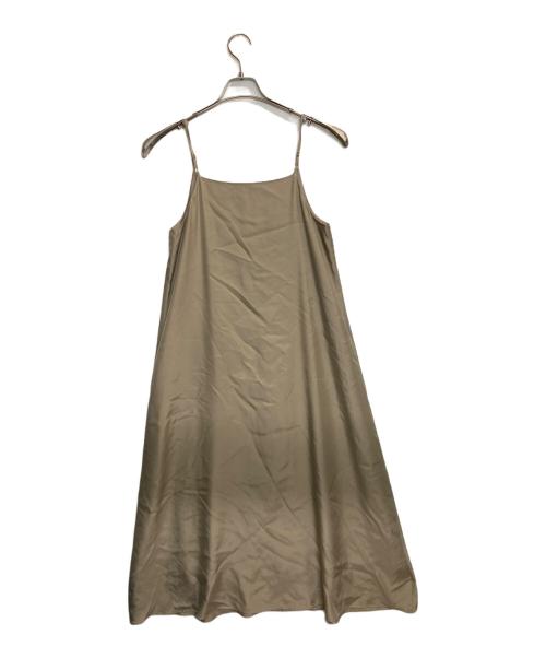 Noble（ノーブル）Noble (ノーブル) ビンテージツイルコンフォータブルキャミワンピース ベージュ サイズ:-の古着・服飾アイテム
