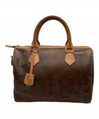 ETROエトロ）の古着「ペイズリーミニボストンハンドバッグ」｜レッド×ブラウン