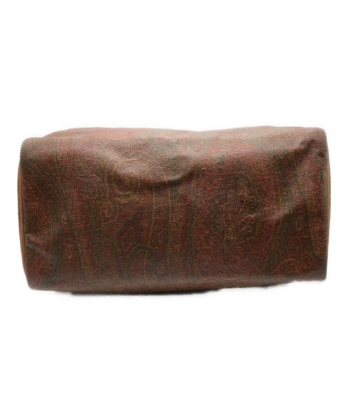 ETRO（エトロ）ETRO (エトロ) ペイズリーミニボストンハンドバッグ レッド×ブラウンの古着・服飾アイテム