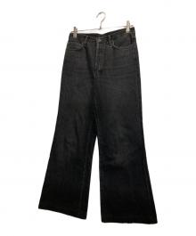 Acne studios（アクネ ストゥディオズ）の古着「1978 Vintage black ブーツカットフレアデニムパンツ」｜ブラック