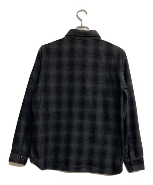 DENIME（ドゥニーム）DENIME (ドゥニーム) オンブレチェックネルシャツ ブラック×グレー サイズ:Ⅼの古着・服飾アイテム