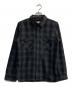 DENIME（ドゥニーム）の古着「オンブレチェックネルシャツ」｜ブラック×グレー
