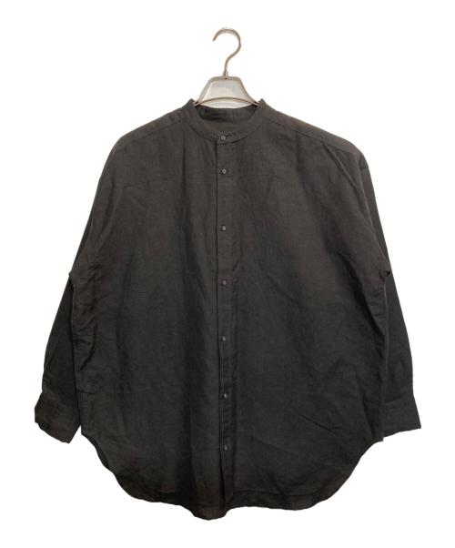 KAGURE（カグレ）kagure (カグレ) コットンリネンビッグシャツ ブラック サイズ:-の古着・服飾アイテム