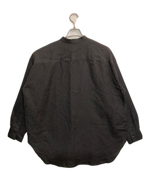 KAGURE（カグレ）kagure (カグレ) コットンリネンビッグシャツ ブラック サイズ:-の古着・服飾アイテム