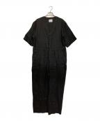 solamonat pocheソラモナ ポッシェ）の古着「リネンオールインワン」｜ブラック