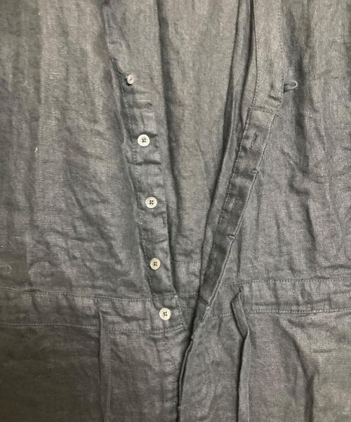 solamonat poche（ソラモナ ポッシェ）solamonat poche (ソラモナ ポッシェ) リネンオールインワン ブラック サイズ:不明（実寸サイズをご確認下さい）の古着・服飾アイテム