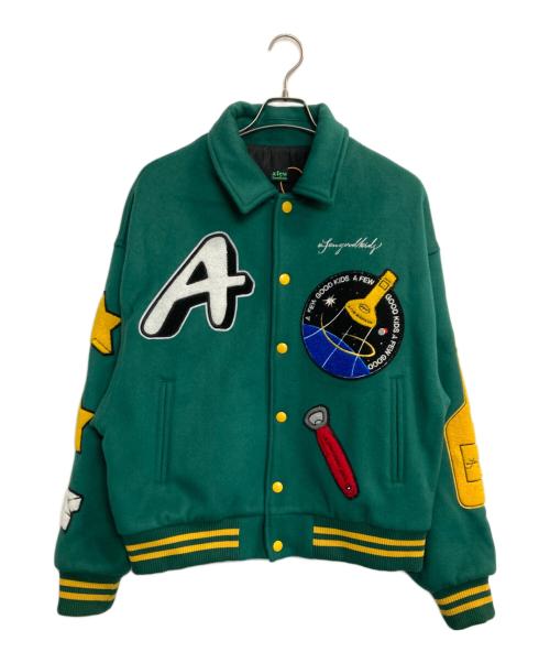A FEW GOOD KIDS（アフューグッドキッズ）A FEW GOOD KIDS (アフューグッドキッズ) スタジャン グリーン サイズ:Ｌの古着・服飾アイテム