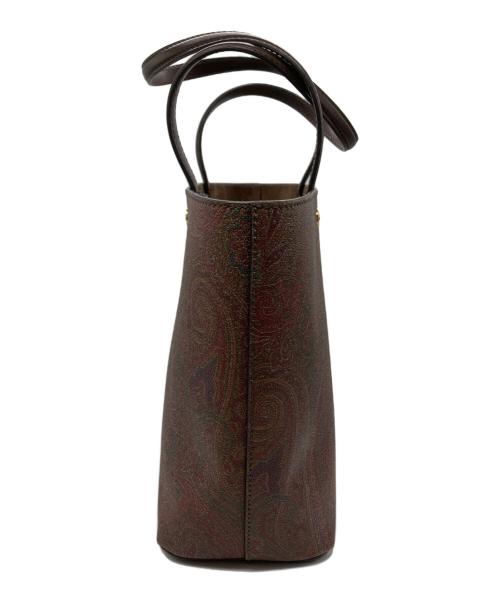 ETRO（エトロ）ETRO (エトロ) ミニポーチ付ペイズリー柄トートバッグ ブラウンの古着・服飾アイテム