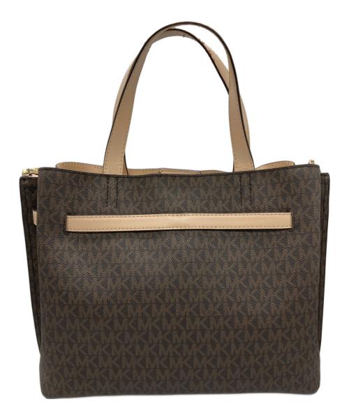 MICHAEL KORS（マイケル・コース）MICHAEL KORS (マイケル・コース) モノグラム2WAYバッグ ブラウンの古着・服飾アイテム