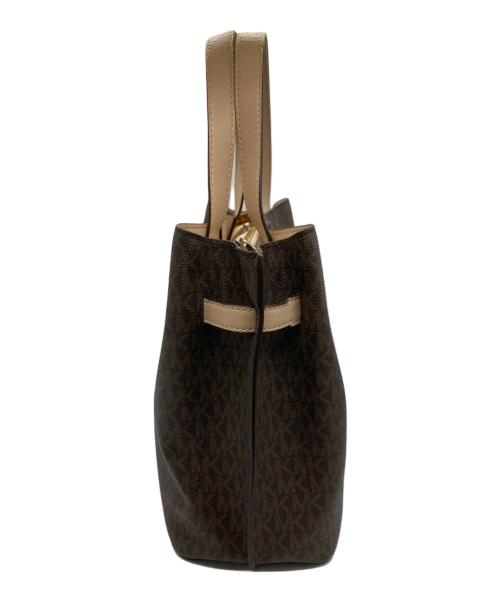 MICHAEL KORS（マイケル・コース）MICHAEL KORS (マイケル・コース) モノグラム2WAYバッグ ブラウンの古着・服飾アイテム