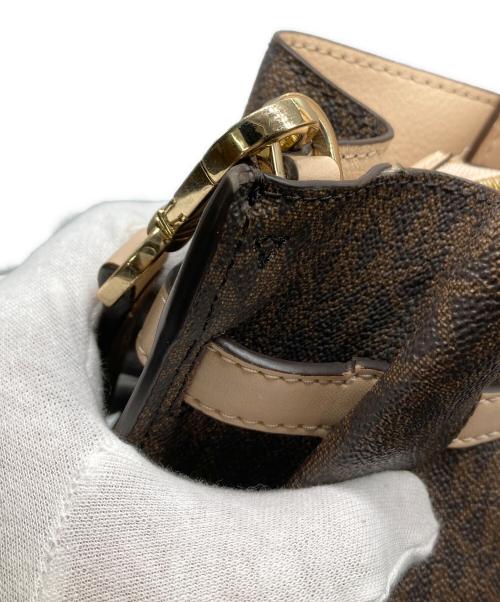 MICHAEL KORS（マイケル・コース）MICHAEL KORS (マイケル・コース) モノグラム2WAYバッグ ブラウンの古着・服飾アイテム