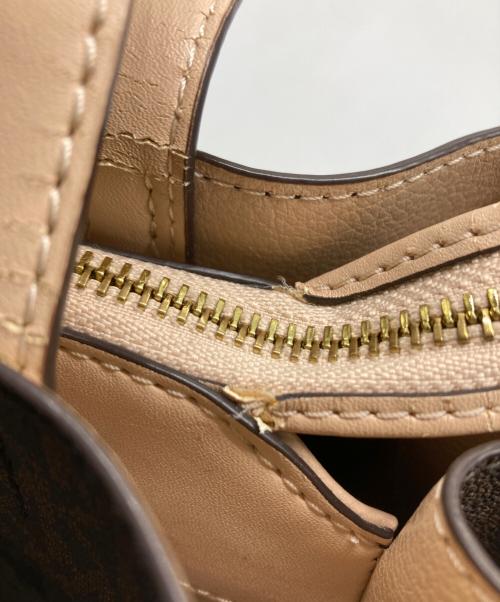 MICHAEL KORS（マイケル・コース）MICHAEL KORS (マイケル・コース) モノグラム2WAYバッグ ブラウンの古着・服飾アイテム