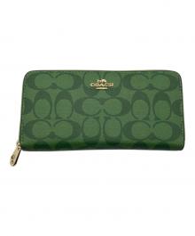 COACH（コーチ）の古着「ラウンドファスナー長財布」
