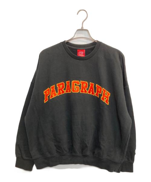 paragraph（パラグラフ）Paragraph (パラグラフ) スウェット ブラック サイズ:記載なしの古着・服飾アイテム