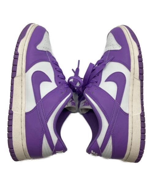 NIKE（ナイキ）NIKE (ナイキ) ローカットスニーカー ホワイト×パープル サイズ:26ｃｍの古着・服飾アイテム