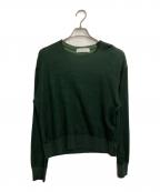 TOGA VIRILISトーガ ビリリース）の古着「ダメージ加工ニット」｜グリーン