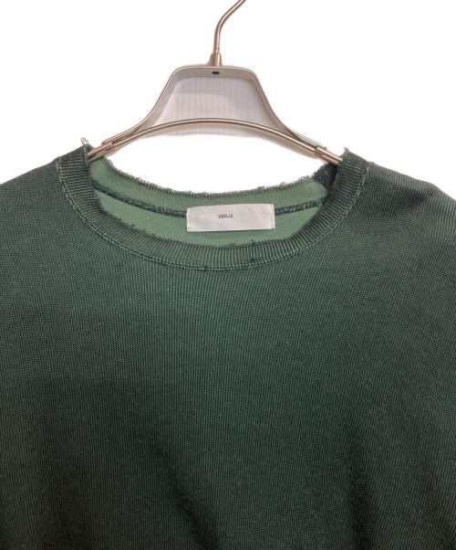 TOGA VIRILIS（トーガ ビリリース）TOGA VIRILIS (トーガ ビリリース) ダメージ加工ニット グリーン サイズ:44の古着・服飾アイテム