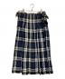 O'NEIL OF DUBLIN（オニールオブダブリン）の古着「リネンチェックスカート」｜ネイビー×ホワイト